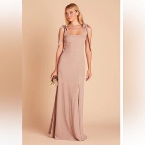 Birdy Grey Crepe Taupe Alex Convertible Dress size Small